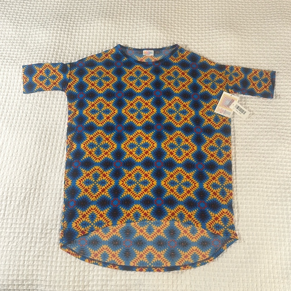 LuLaRoe Women’s Irma Tunic/Size: XXS/ Color: Multi Aztec Design (NWT)